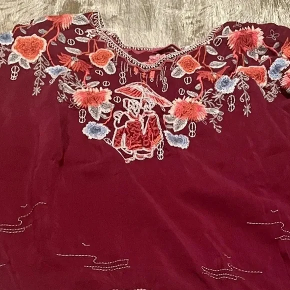 Johnny Was Hamayu Embroidered Blouse NWT - Picture 11 of 12